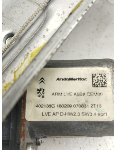 Recambio de elevalunas trasero derecho para citroën c3 picasso exclusive referencia OEM IAM 9224H0  