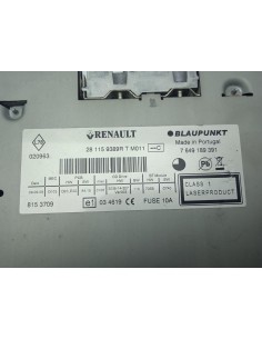 Recambio de sistema audio / radio cd para renault scenic iii expression referencia OEM IAM 281159389R   2