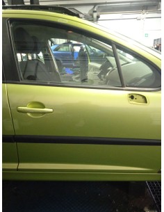 Recambio de puerta delantera derecha para peugeot 207 confort referencia OEM IAM 9004X8 COLOR VERDE 