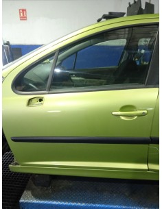 Recambio de puerta delantera izquierda para peugeot 207 confort referencia OEM IAM 9002X5 COLOR VERDE 