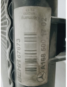 Recambio de radiador agua para mercedes-benz clase a (w168) referencia OEM IAM A1685001702   2