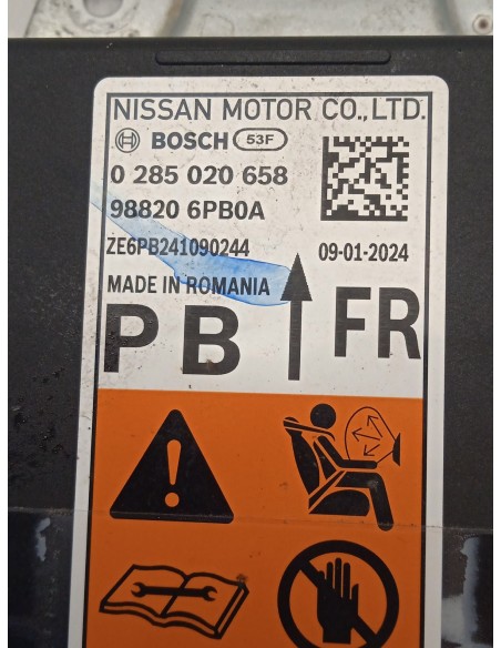 Recambio de centralita airbag para nissan juke (f16_) 1.0 referencia OEM IAM 988206PB0A  
