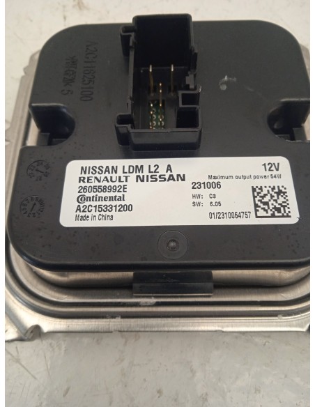 Recambio de centralita faros xenon para nissan juke (f16_) 1.0 referencia OEM IAM 260558992E  