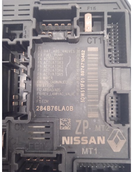 Recambio de caja reles / fusibles para nissan juke (f16_) 1.0 referencia OEM IAM 284B76LA0B  