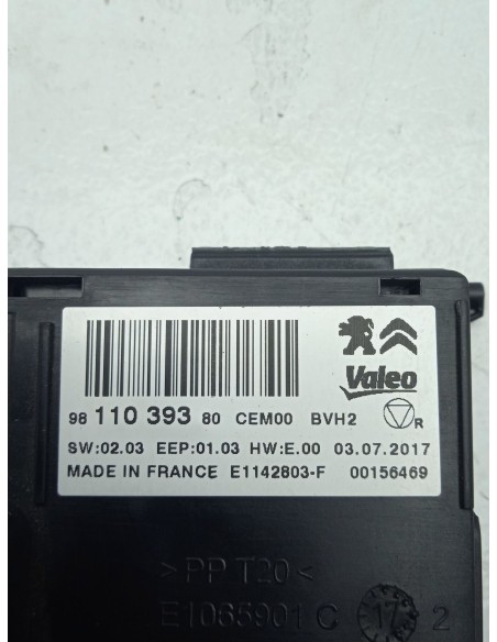 Recambio de modulo electronico para citroën c3 iii (sx) 1.2 vti 82 referencia OEM IAM 9811039380  