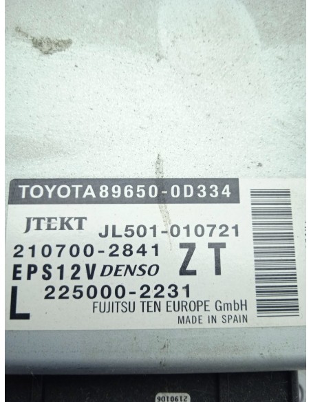Recambio de modulo electronico para toyota yaris hybrid active referencia OEM IAM 896500D334  