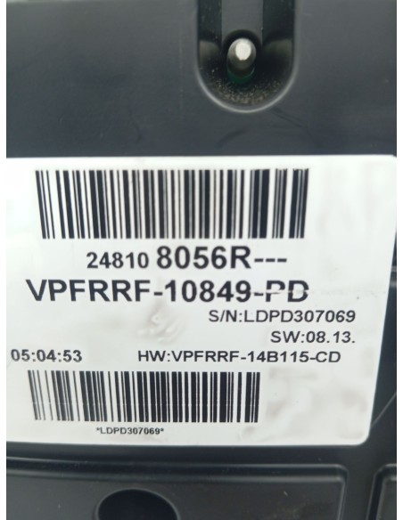 Recambio de cuadro instrumentos para renault captur dynamique referencia OEM IAM 248108056R  
