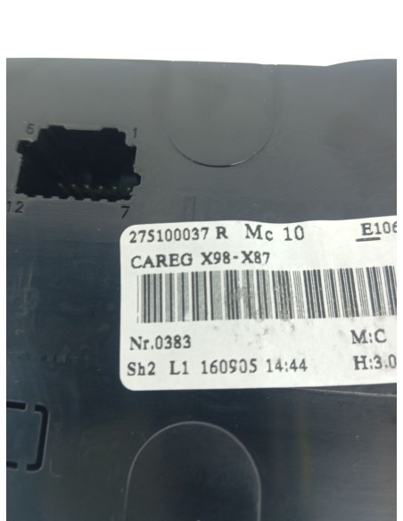 Recambio de mando climatizador para renault captur dynamique referencia OEM IAM 275100037R  