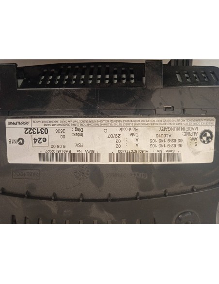 Recambio de pantalla multifuncion para bmw serie 3 berlina (e90) 320d referencia OEM IAM 65829145102  