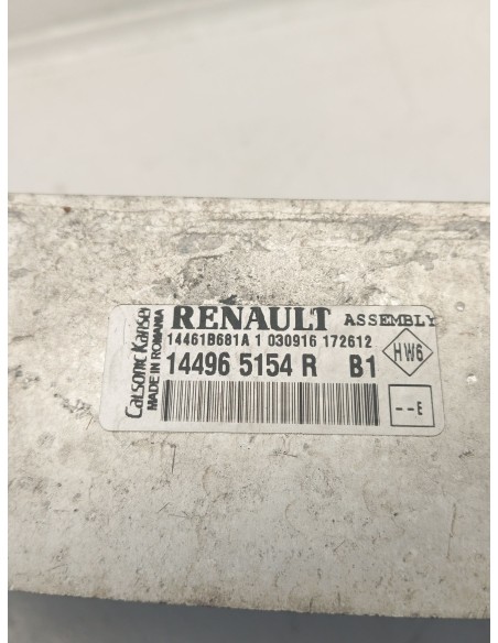 Recambio de intercooler para renault captur dynamique referencia OEM IAM 144965154R  