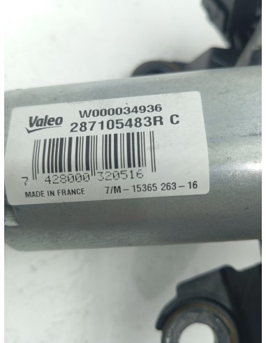 Recambio de motor limpia trasero para renault captur dynamique referencia OEM IAM 287105483R  
