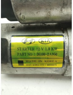 Recambio de motor arranque para hyundai tucson essence bluedrive 2wd referencia OEM IAM 361002A950   2