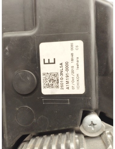 Recambio de faro derecho para nissan leaf acenta referencia OEM IAM 260103NL5A  