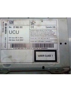 Recambio de sistema navegacion gps para opel insignia sports tourer 2.0 cdti cat referencia OEM IAM 22883322  