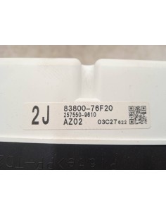 Recambio de cuadro instrumentos para lexus ct 16v cat (híbrido) referencia OEM IAM 8380076F20   2