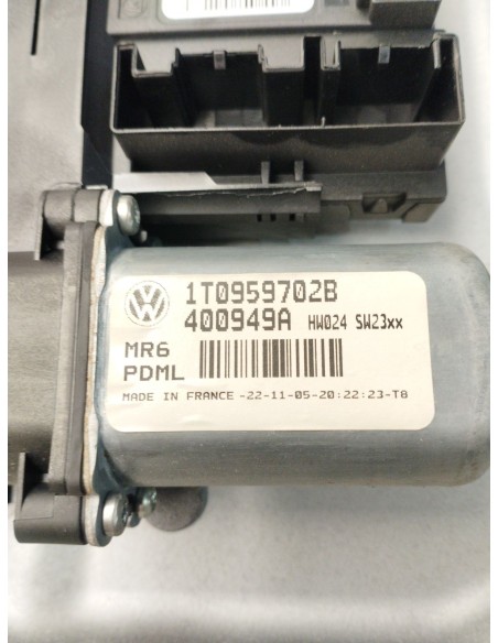 Recambio de elevalunas delantero derecho para volkswagen touran (1t1) trendline referencia OEM IAM 1T1837462B  