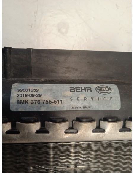 Recambio de radiador agua para renault kangoo dynamique referencia OEM IAM 99001059  