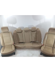 Recambio de juego asientos completo para hyundai genesis coupe 3.8 cat referencia OEM IAM  PIEL COLOR BEIG ELECTRICOS