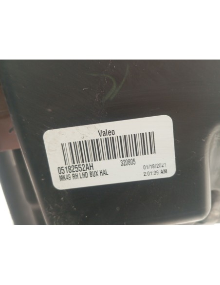 Recambio de faro derecho para jeep compass sport 4x2 referencia OEM IAM 5182552AE  