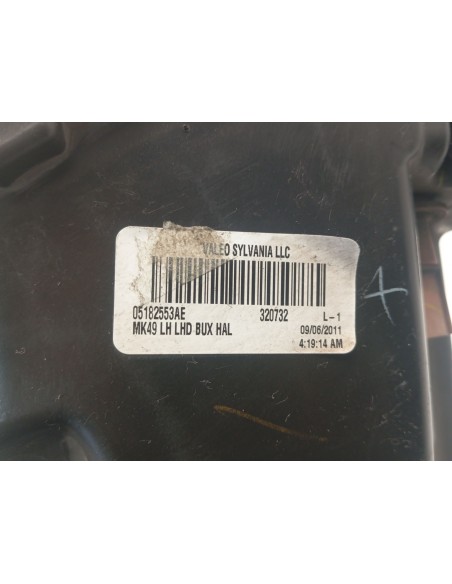 Recambio de faro izquierdo para jeep compass sport 4x2 referencia OEM IAM 5182553AE  