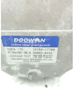 Recambio de compresor aire acondicionado para kia sorento 2.5 crdi ex referencia OEM IAM 1615017700   2