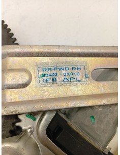 Recambio de elevalunas trasero derecho para hyundai i10 comfort referencia OEM IAM 834040X010   2