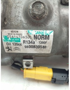 Recambio de compresor aire acondicionado para peugeot 5008 active referencia OEM IAM 9800839580   2