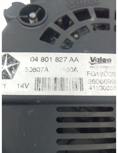 Recambio de alternador para jeep compass sport 4x2 referencia OEM IAM 04801827AA  
