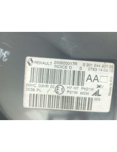 Recambio de faro izquierdo para renault megane iii berlina 5 p dynamique referencia OEM IAM 260600017R   2