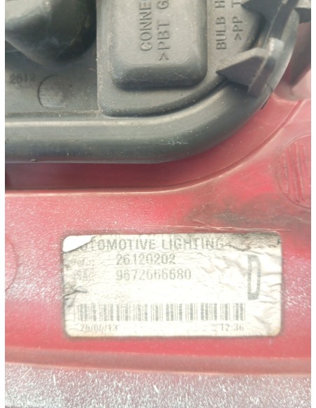 Recambio de piloto trasero derecho para peugeot 5008 active referencia OEM IAM 9672666680  