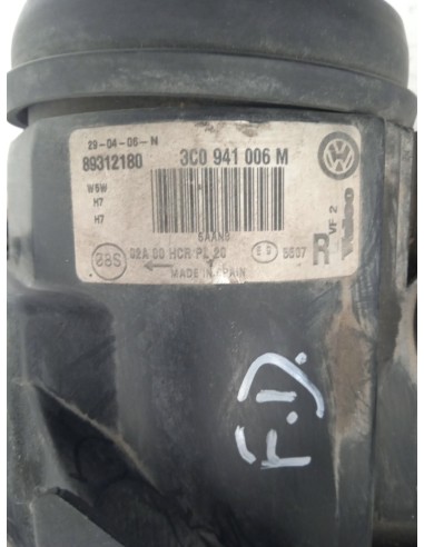 Recambio de faro derecho para volkswagen passat b6 (3c2) 1.9 tdi referencia OEM IAM 3C0941006M  