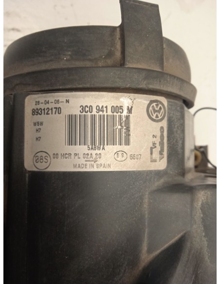 Recambio de faro izquierdo para volkswagen passat b6 (3c2) 1.9 tdi referencia OEM IAM 3C0941005M  