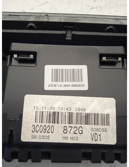 Recambio de cuadro instrumentos para volkswagen passat variant (3c5) edition plus referencia OEM IAM 3C092872G  