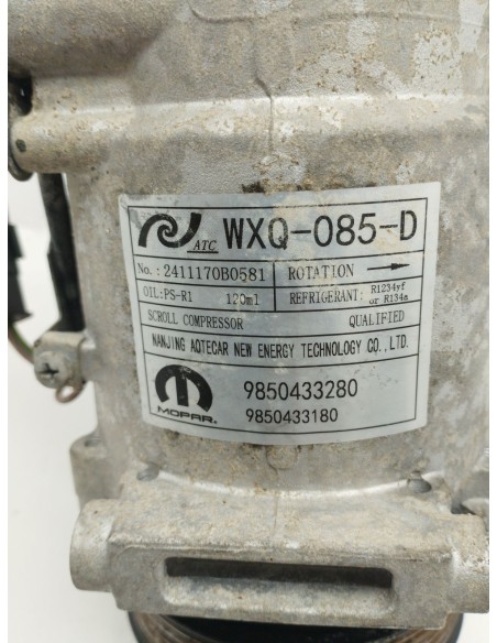 Recambio de compresor aire acondicionado para jeep avenger (j2) electric referencia OEM IAM 9850433280  