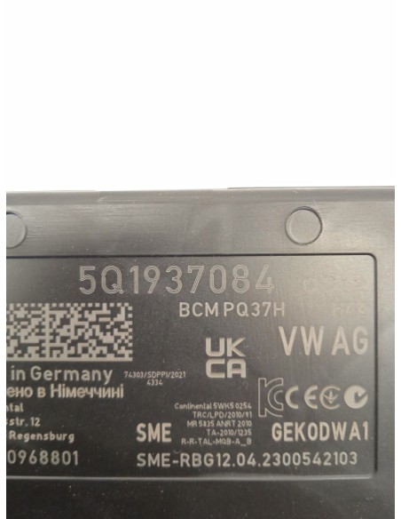 Recambio de modulo electronico para seat ateca (kh7, khp) 1.5 tsi referencia OEM IAM 5Q1937084  