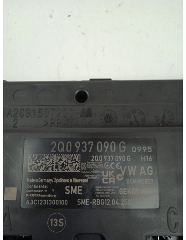 Recambio de modulo electronico para seat arona (kj7, kjp) 1.0 tsi referencia OEM IAM 2Q0937090G  