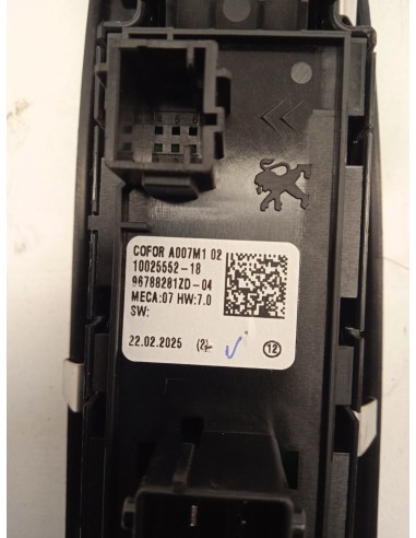 Recambio de mando elevalunas delantero izquierdo para jeep avenger (j2) electric referencia OEM IAM 98788281ZD  