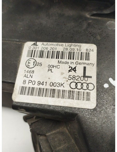 Recambio de faro izquierdo para audi a3 (8p1) 1.9 tdi referencia OEM IAM 8P0941003K  