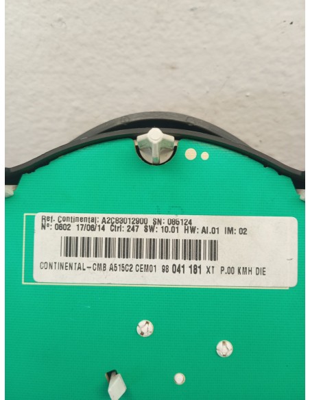 Recambio de cuadro instrumentos para citroën c3 ii (sc_) 1.6 hdi referencia OEM IAM 98041181XT  