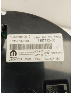 Recambio de cuadro instrumentos para fiat 500 (312_) 1.0 mild hybrid (312.ayd1b) referencia OEM IAM 7357792460   2
