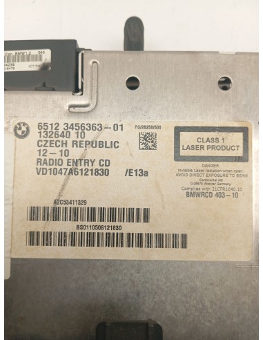 Recambio de sistema audio / radio cd para mini mini (r56) one d referencia OEM IAM 65123456363  