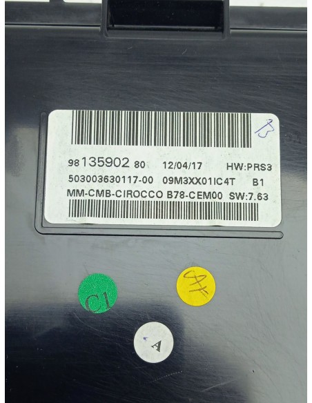 Recambio de cuadro instrumentos para citroën c4 picasso attraction referencia OEM IAM 9813590280  