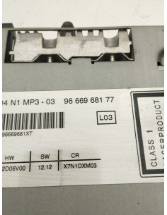 Recambio de sistema audio / radio cd para citroën berlingo station wagon xtr referencia OEM IAM 9666968177   2