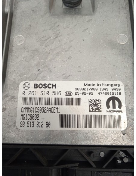 Recambio de centralita motor uce para jeep avenger (j2) electric referencia OEM IAM 9851331280  