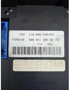 Recambio de cuadro instrumentos para porsche boxster (typ 986) básico referencia OEM IAM 9866412050270C   2