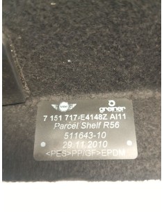 Recambio de bandeja trasera para mini mini (r56) one d referencia OEM IAM 7151717   2