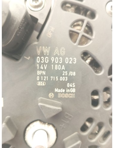 Recambio de alternador para volkswagen passat b6 (3c2) 2.0 tdi 16v referencia OEM IAM 03G903023  