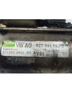 Recambio de motor arranque para skoda fabia (5j2 ) 1.2 referencia OEM IAM 02T911023S   2