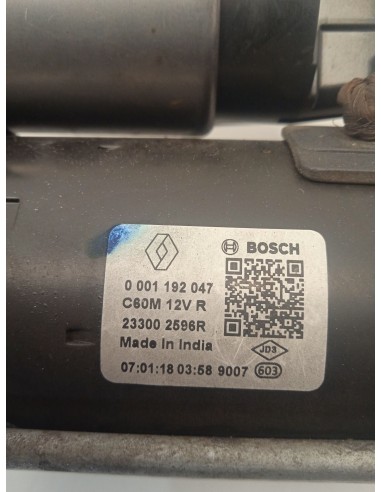 Recambio de motor arranque para dacia logan ii 1.0 sce 75 referencia OEM IAM 233002596R  