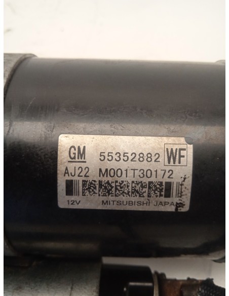 Recambio de motor arranque para opel insignia a (g09) 2.0 cdti (68) referencia OEM IAM 55352882  